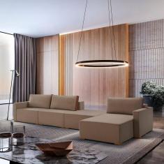 Imagem de Sofá Modulado Amsterdã 4 Lugares 152 X 390 X 90cm Bege