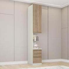 Imagem de Guarda-Roupa Solteiro Modulado Predileto 1 Porta 3 Gavetas Areia Hp/Je