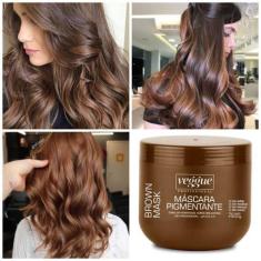 Imagem de Máscara Matizadora Marrom Castanho Iluminado Brown Veggue 500ml