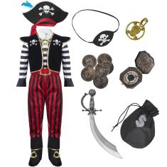 Imagem de Fantasia Spooktacular Creations Halloween Pirate Captain Boy