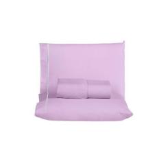 Imagem de Jogo De Lençol Queen 3 Peças 100% Algodão 200 Fios Cama Box Com Ponto