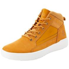 Imagem de Timberland Allston Mid Tênis masculino com cadarço, Nobuck de trigo, 9.5
