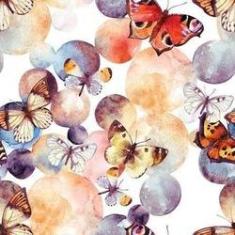 Imagem de Papel De Parede Adesivo Borboletas 371144204 0,58X3,00M