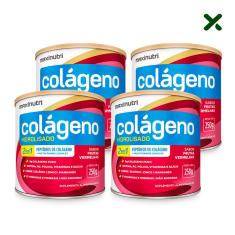 Imagem de Kit 04 Colágeno Hidrolisado 2 Em 1 Sabor Frutas s 250G Loja Maxinutri