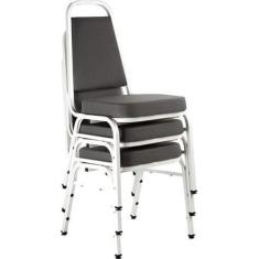 Imagem de Kit com 3 Cadeiras Empilháveis Linha Hotel Plus - Design Office