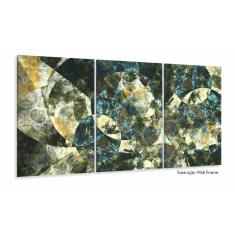 Imagem de Quadro Decorativo Abstrato Geometrico Tons verde