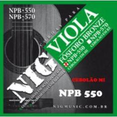 Imagem de Encordoamento Para Viola Afinação Cebolão Em Mi Npb550
