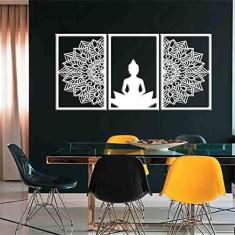 Imagem de Quadro Decorativo Buddha Mandala 3mm Vazado - Mdf Cor: