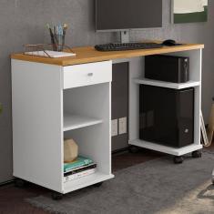Imagem de Mesa De Computador Million Branco/cinamomo - Patrimar