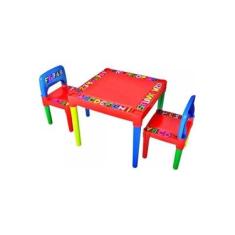 Imagem de Mesa Educativa Mesinha Com Cadeiras Infantil Unissex Tritec