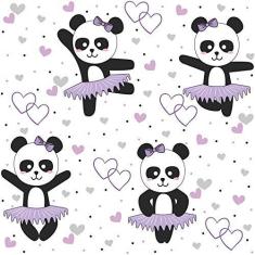 Imagem de Papel de Parede Panda Ballet Fofo