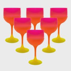 Imagem de Jogo 06 Taças 500ml Three Color Summer Tropical - Wp Connect