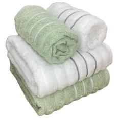 Imagem de Jogo De Toalhas de Banho 4 pçs Ondulado Wave Algodão Corttex, Branco C