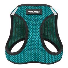 Imagem de Best Pet Supplies Peitoral Para Cães Voyager Step-In Air – Colete De Malha Para Todos Os Climas Para Cães Pequenos E Médios Da – Turquesa (2 Tons) Médio