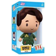 Imagem de Boneco D.P.A. Zeca Detetive Verde 20 Cm Novabrink - Baby Brink