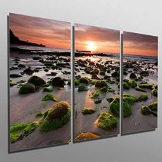 Imagem de Quadros Decorativos Sala Quarto Praia Pôr do Sol