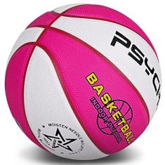 Imagem de Wisdom Leaves Mini bola de basquete de borracha, pequeno basquete para crianças/crianças, bolas de jogo tamanho 3 (55,8 cm)
