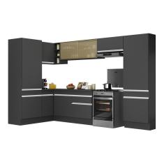 Imagem de Cozinha Compacta 6 Portas 1 Gavetas 2 Nichos Nápoles Itatiaia