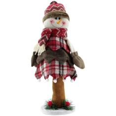 Imagem de Boneco De Neve Natal Em Tecido Com Mola 40cm
