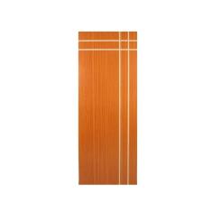 Imagem de Kit com 3 Folhas de Porta Madeira Decorada 210x60cm Espessura 3,5cm Mantiqueira Mgm Mogno