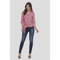 Imagem de Blusa Manga 3/4 com Laço Tecido 