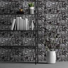 Imagem de Papel De Parede Adesivo New York N013129 Rolo 0,58X3M