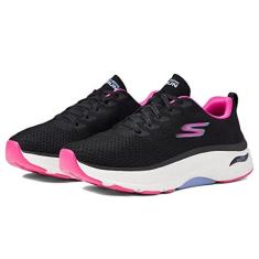 Imagem de Skechers Tênis feminino de tênis, Preto/rosa
