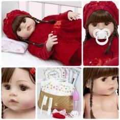 Imagem de Boneca Bebê Reborn Realista 100% Silicone 20 Itens Com Bolsa - Cegonha
