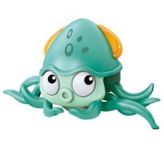 Imagem de Brinquedo Polvo Divertido 2 Em 1 Água Ou Chão Verde 3+ - Dm Toys Prese
