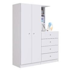 Imagem de Guarda-roupas Infantil 2 Portas e 4 Gavetas Multimóveis Cr35094 Branco