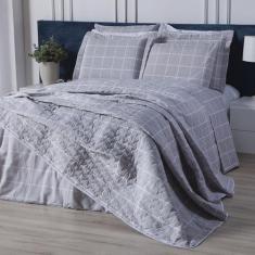 Imagem de Jogo De Cama Box Casal King Size Estampado Percal 160 Fios 03 Peças Jo