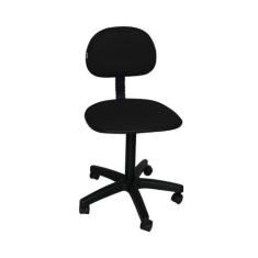 Imagem de Cadeira De Escritório Secretária Laminada Pistão Fixo Preto - Elo