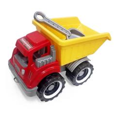 Imagem de Caminhao Caçamba Transforte VERMELHO/AMARELO Tilin 475