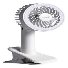 Imagem de Ventilador De Mesa Bateria Usb Com Led 5w 3 Velocidades 10cm
