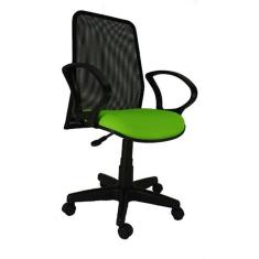 Imagem de Cadeira Diretor Giratória Tela Pistão a Gás preta corano 