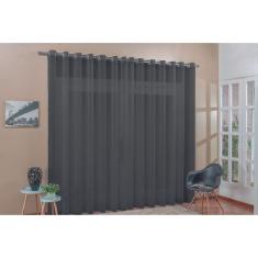 Imagem de Cortina Voal 7,00 X 2,80M Ilhós Cromado,Sala / Quarto 