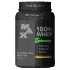 Imagem de Whey Protein 100% Linha Dino Pote 900G Sabor Caramelo - Max Titanium
