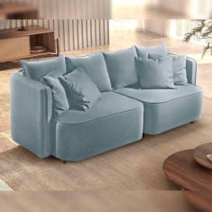 Imagem de Sofá Liverpool Bipartido Mm Top 200Cm Boucle/Cinza