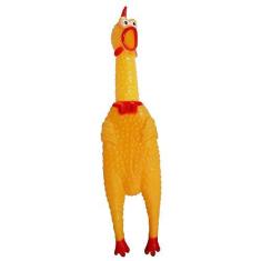 Imagem de Brinquedo De Borracha Frango De Morder Para Cachorros E Gatos Cbr03273