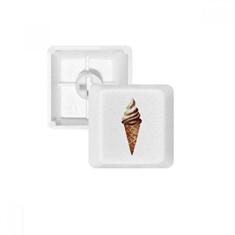 Imagem de Kit de atualização para jogos de teclado mecânico PBT com padrão de sorvete, chocolate marrom