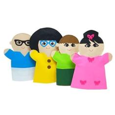 Imagem de Fantoche - Feltro - Família Branca - Kits e Gifts