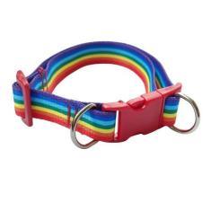 Imagem de Coleira Para Cachorro Ajustável Estampa Arco Íris - Única Mix