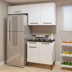 Imagem de Cozinha Completa 5 Portas 1 Gaveta Atibaia Branco