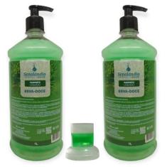 Imagem de 2 Sabonete Líquido Grande 1 Litro Orquídea Jabuticaba Erva Doce Pitang