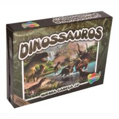 Imagem de Quebra Cabeça Dinossauro 3D Madeira 106 Sortido Aquarela