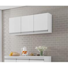 Imagem de Armário de Cozinha Aéreo Andréia 120cm Branco - ajl Móveis
