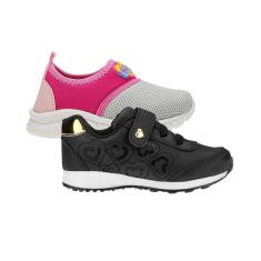 Imagem de Tênis Escolar Menina Infantil - KIT 2 PARES Tam 23 ao 27-Feminino