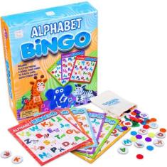 Imagem de Jogo De Tabuleiro Hapinest Alphabet Bingo Abc Letter Para Crianças De