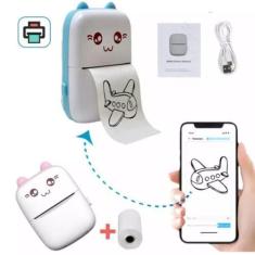 Imagem de Impressora Térmica Gatinho Recarregável - Atena