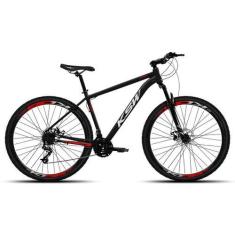 Imagem de Bicicleta MTB Aro 29 KSW XLT 21v Transmissão Shimano F.Disco, Preto, B